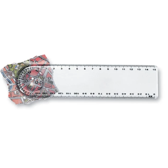 15 cm Lineal mit Lupe und Winkelmesser