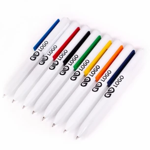 Kugelschreiber Comet White - Gelb