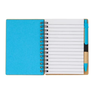 Glattes Notizbuch Smile - Blau