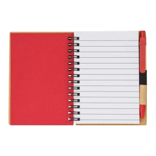 Glattes Notizbuch Smile - Rot