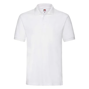 Fruit Of The Loom Premium-Poloshirt - Weiß