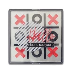 Magnetisches Tic-Tac-Toe-Spiel - Schwarz