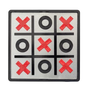 Magnetisches Tic-Tac-Toe-Spiel - Schwarz