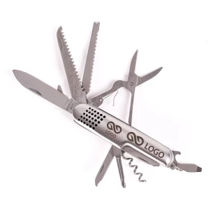 Steel Taschenmesser mit 13 Funktionen - Silber