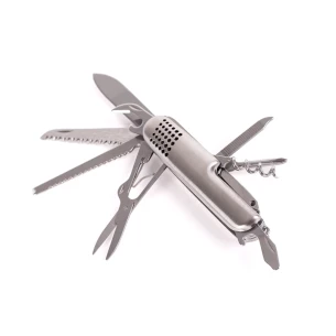 Steel Taschenmesser mit 13 Funktionen - Silber