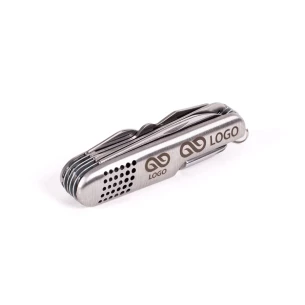 Steel Taschenmesser mit 13 Funktionen - Silber