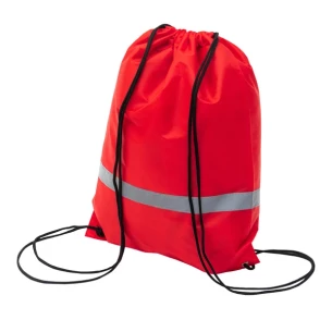 Sporttasche mit reflektierendem Band - rot