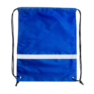 Sporttasche mit reflektierendem Band - blau