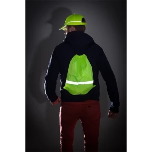 Sporttasche mit reflektierendem Band - gelb