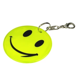 Reflektierender Schlüsselanhänger Smile - Gelb