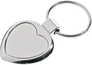 Stout Heart Metall-Schlüsselanhänger - Silber