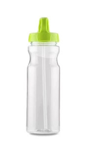 Trinkflasche mit Strohhalm TRANCE - hellgrün