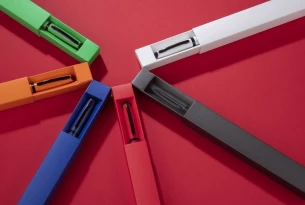 RIO Kugelschreiber im Etui - Rot