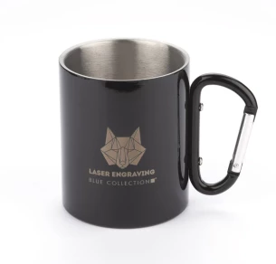 CAMP Becher mit Karabiner - Schwarz