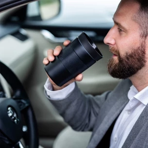 Husavik Thermobecher 320 ml - Schwarz