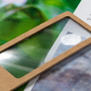 Lupe aus recyceltem Karton - neutral