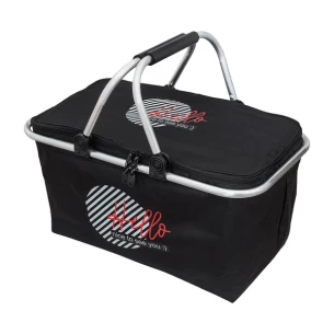 Huron isolierter Picknickkorb - Schwarz