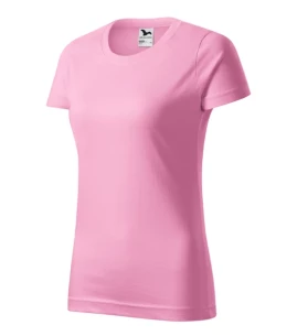 Damen-T-Shirt Basic - Hellrosa