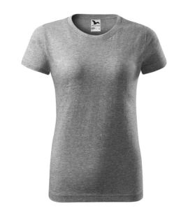 Basic-T-Shirt für Damen - Dunkelgrau