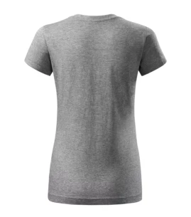 Basic-T-Shirt für Damen - Dunkelgrau