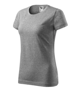 Basic-T-Shirt für Damen - Dunkelgrau