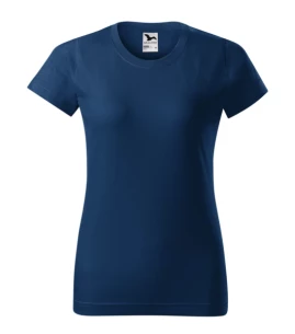 Damen Basic-T-Shirt - Dunkelblau