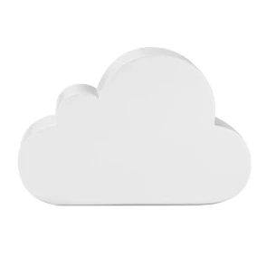 Anti-Stress-Wolke - CLOUDY - weiß