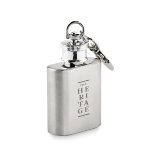 Schlüsselanhänger-Flasche - HIPPY - Silber