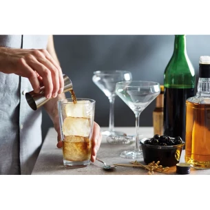 Barkeeper-Messbecher aus Stahl - FRIZEN - matt silber