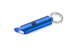 Taschenlampe mit Schlüsselring und Öffner LATARO - Blau