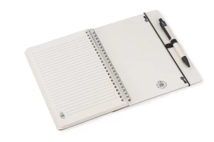 REGALI Notizblock mit Linie und Stift - Schwarz