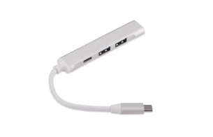 USB HUB Verteiler - ROSKO - Silber