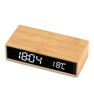 Conti induktives Ladegerät mit Uhr und Thermometer - Beige