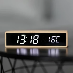 Conti induktives Ladegerät mit Uhr und Thermometer - Beige