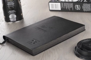 BELLIS Notizbuch A5 - SCHWARZ