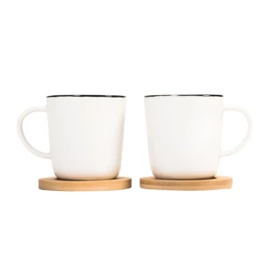 2er-Set Keramikbecher Kerala - Weiß