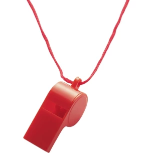 Pfeife mit Schnur - Rot