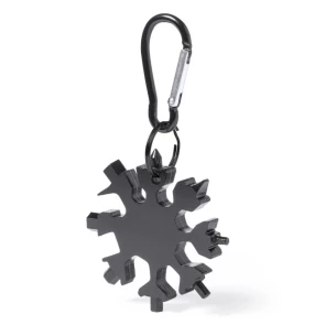 Multifunktionswerkzeug, 17 Funktionen, Karabiner - Schwarz