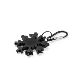 Multifunktionswerkzeug, 17 Funktionen, Karabiner - Schwarz