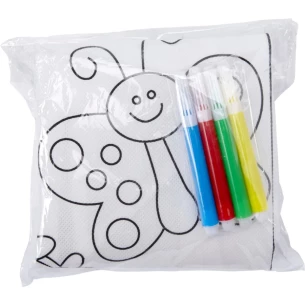 Küchenschürze zum Ausmalen + Marker - Weiß