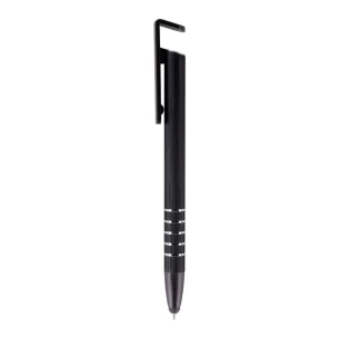 Touchpen mit Halterung für Handy - ERRAN LONG PEN - TOUCH PEN, PHONE RACK - Schwarz