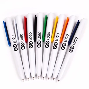 Kugelschreiber Comet White - Braun