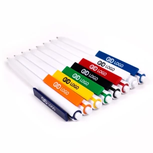 Kugelschreiber Comet White - Braun