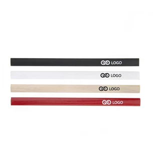 Logo bedruckter Zimmermannsbleistift - Beige