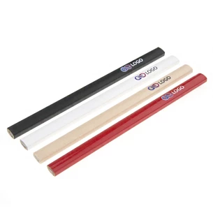 Logo bedruckter Zimmermannsbleistift - Beige