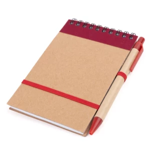 Eco2 Notizblock mit Stift - Blau