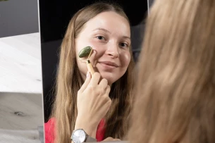 BELLEZA Gesichtsroller - Olive