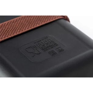 Frühstücksbox 1 L, Deckel aus Bambus - Schwarz