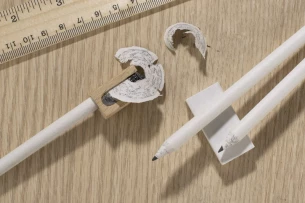 OLOV Papier Bleistift - Weiß