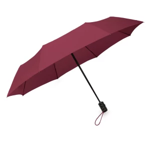LEEDS Klappschirm, automatisch - Maroon